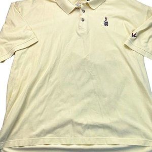 McIlhenny Co Sportswear Yellow Tabasco Embroidered Polo Style Shirt Size XL